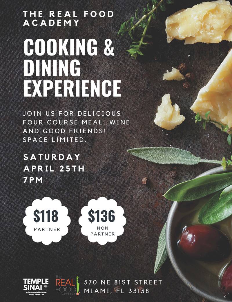 Banner Image for Cooking and Dining Experience