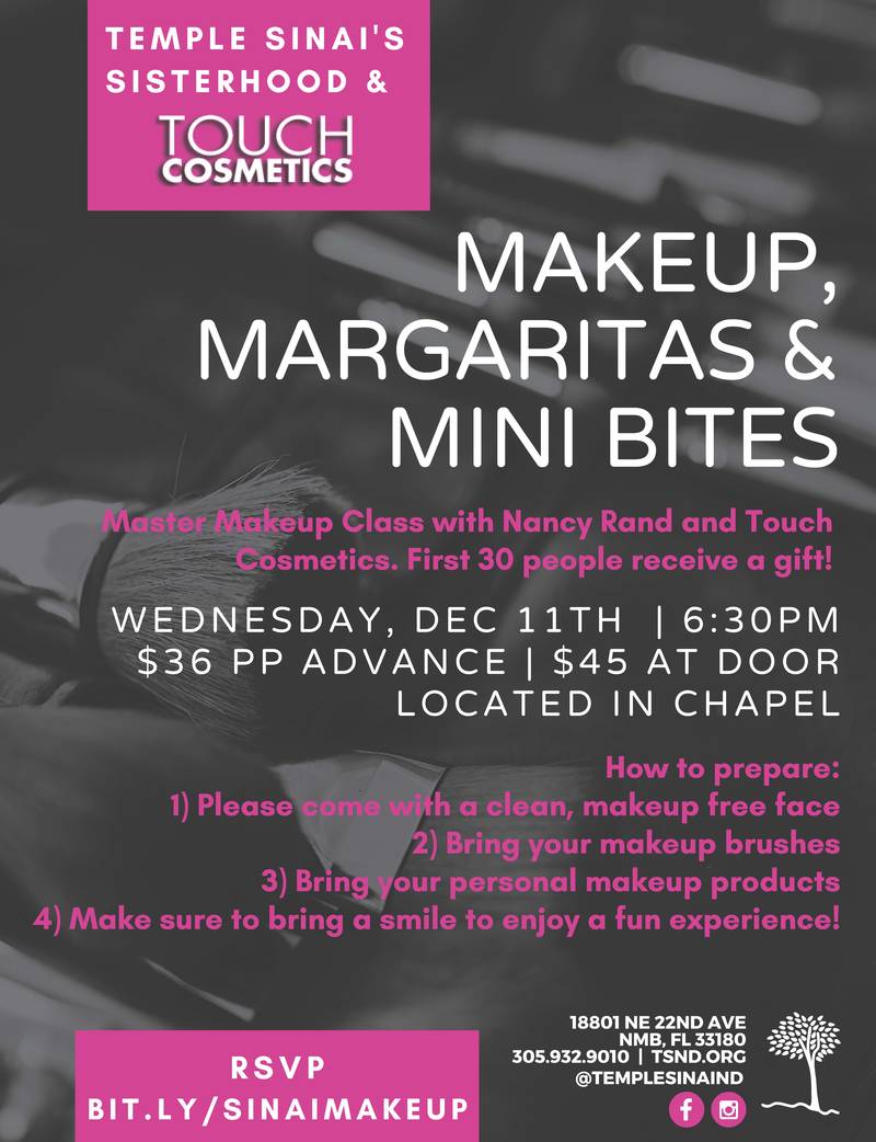 Banner Image for Makeup, Margaritas & Mini Bites