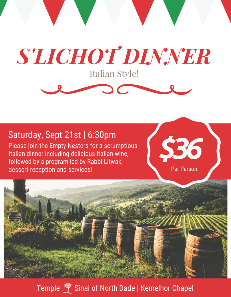 Banner Image for Slichot Dinner