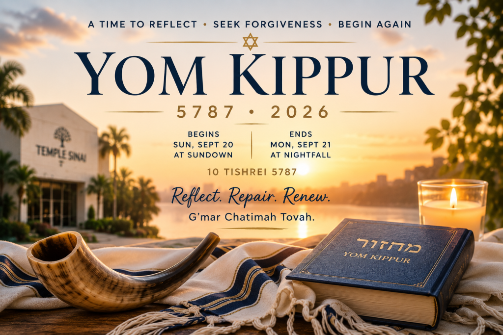 Temple Sinai - Yom Kippur 2026